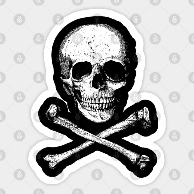 Skull And Crossbones Sticker by monolusi